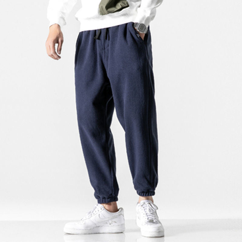 Plus Fleece Trousers Fleece Harem Pants Casual Trousers